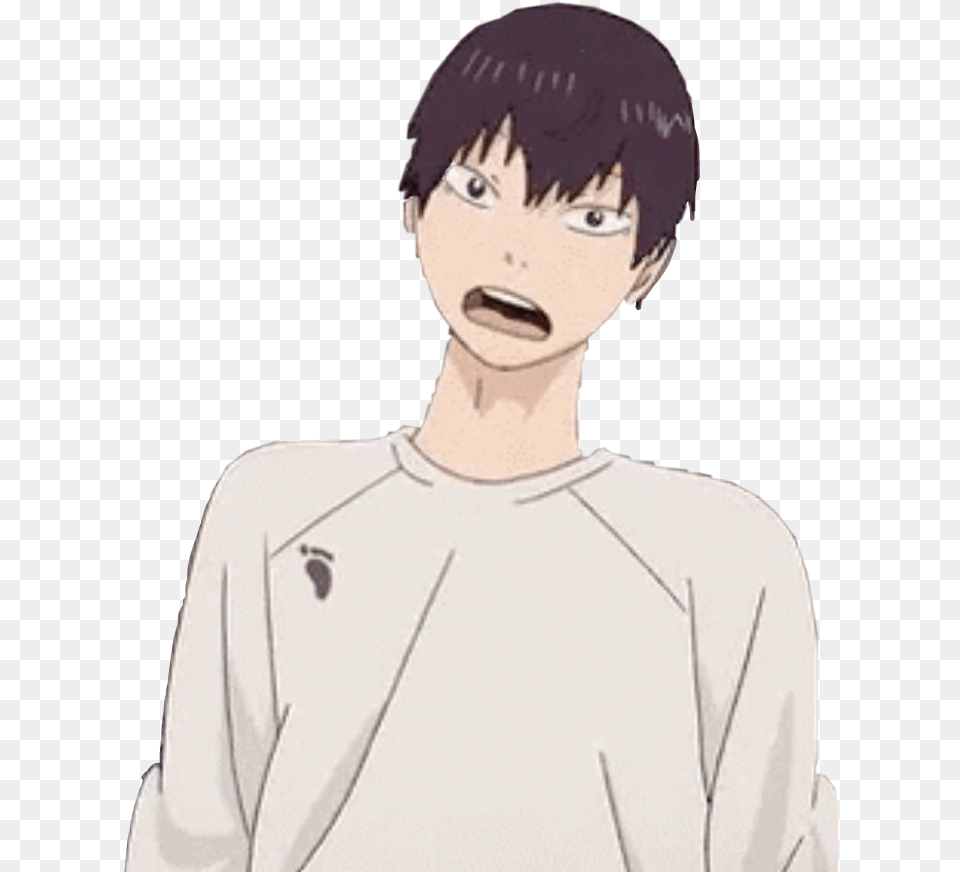 Kageyama Haikyuu Haikyu Sticker By I Edit Stuff Look Cartoon, Adult, Book, Comics, Male Free Transparent Png