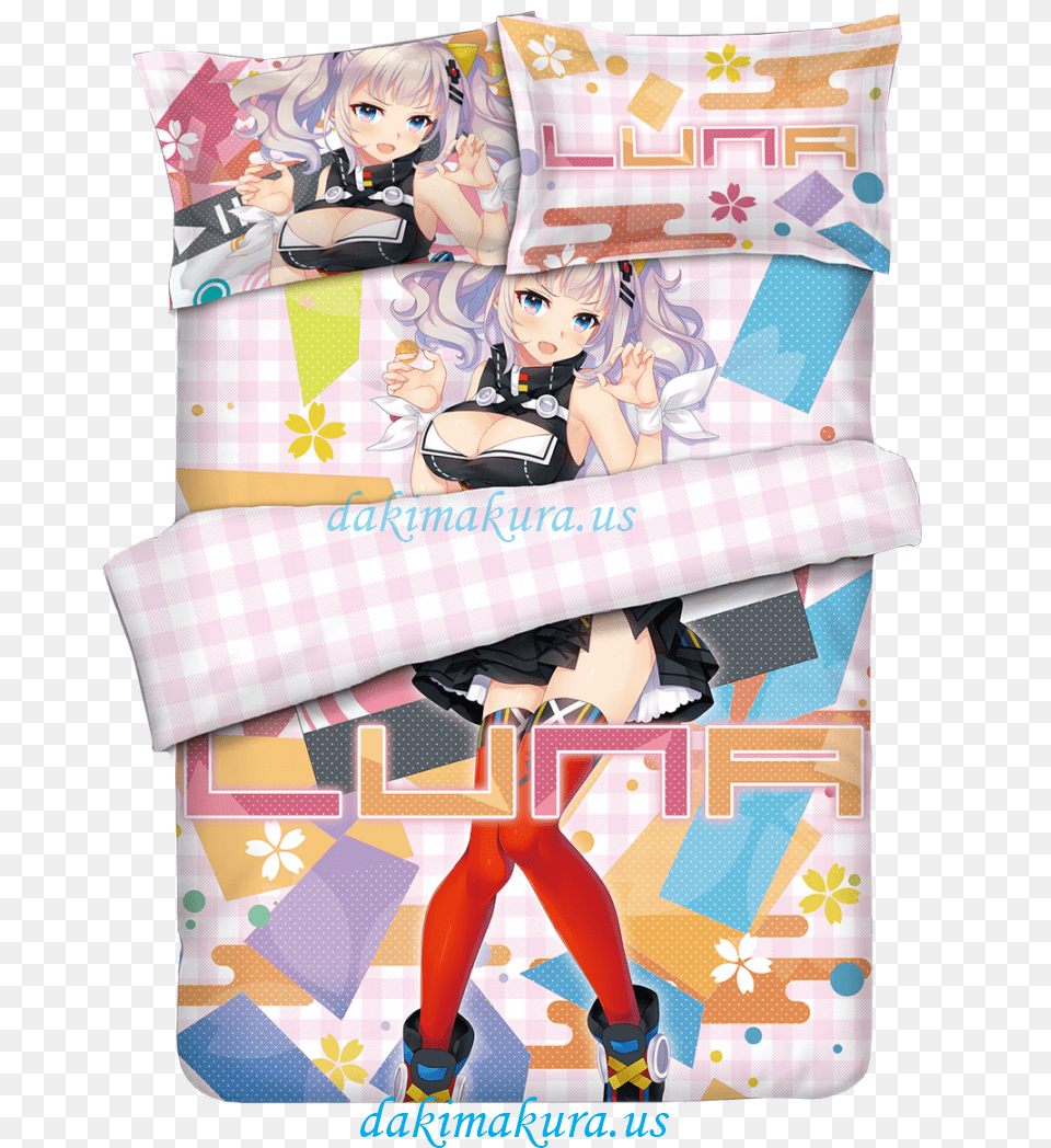 Kaguya Luna Anime Bedding Sets Bed Blanket Duvet Cover Bed Sheet, Cushion, Home Decor, Baby, Person Free Png Download