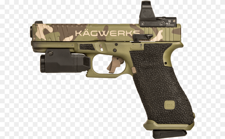 Kagwerks Extended Amp Raised Slide Release For Glock, Firearm, Gun, Handgun, Weapon Free Transparent Png