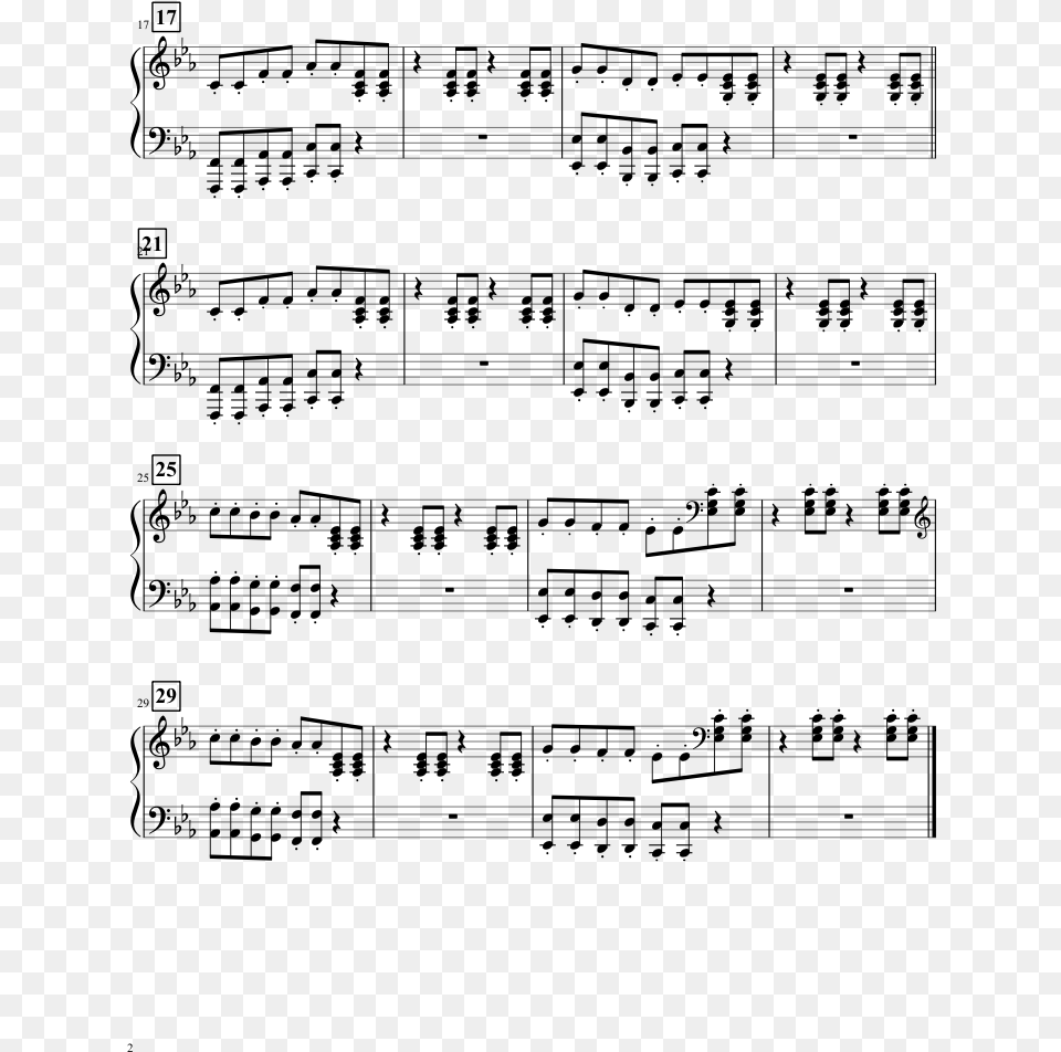 Kahoot Lobby Music Sheet Music For Piano Download, Gray Png Image