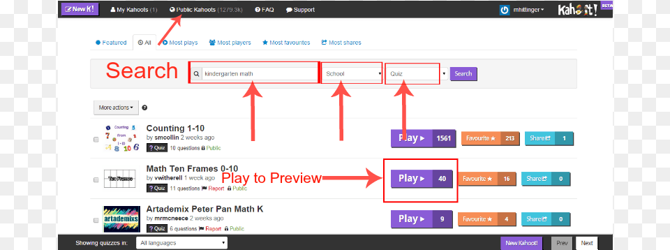 Kahoot Search Quiz, File, Webpage Png Image