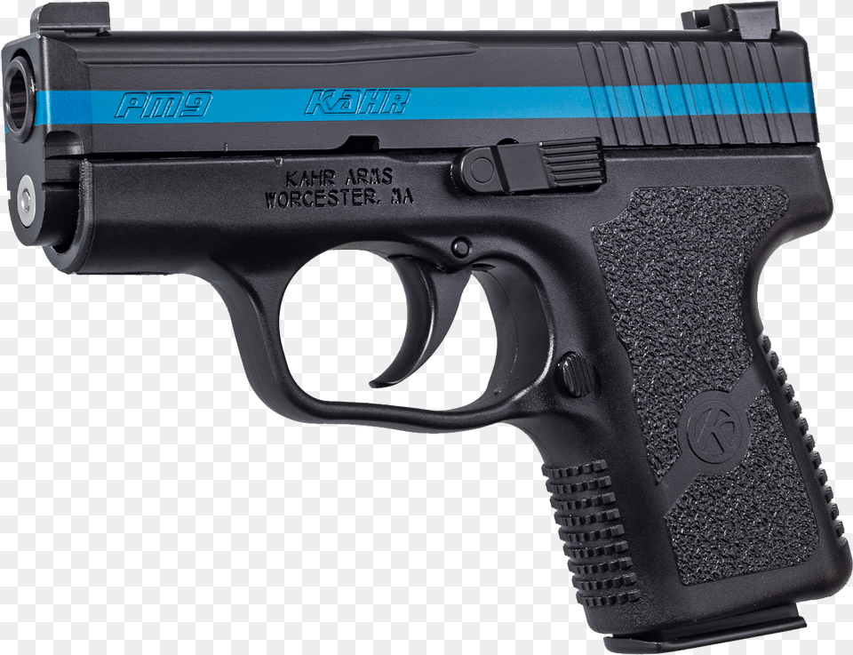 Kahr Pm9 Thin Blue Line, Firearm, Gun, Handgun, Weapon Png Image