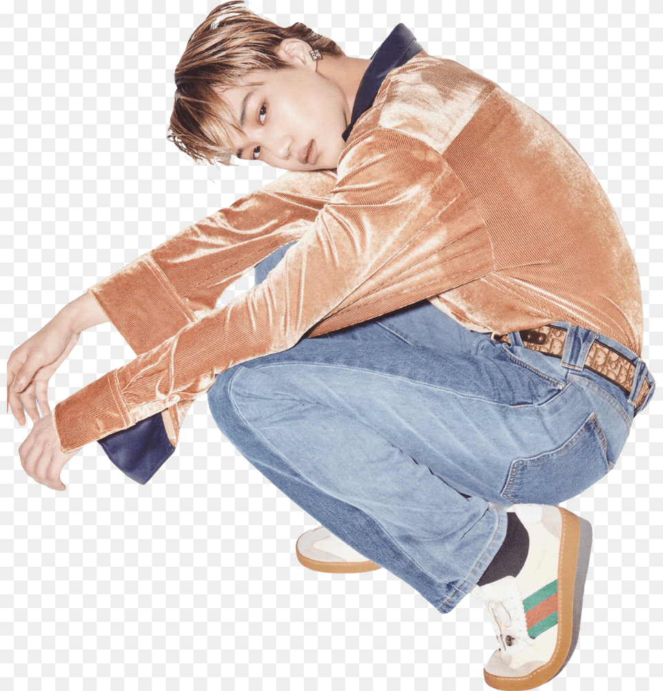 Kai Exo Cg Photoshoot, Clothing, Coat, Pants, Jeans Free Png Download