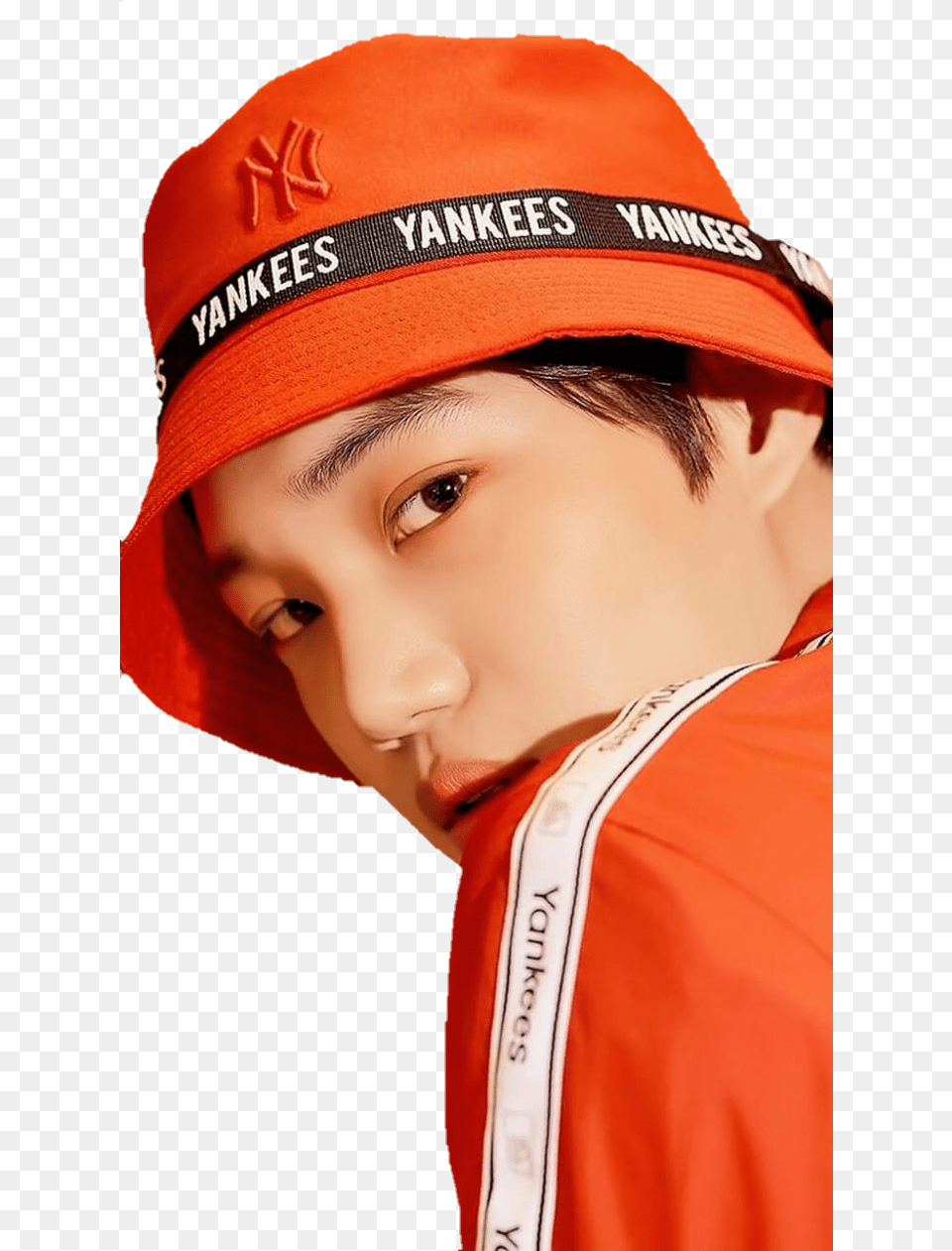 Kai Exo Kimjongin Kim Jongin Mlb Cap Exo Collection, Clothing, Hat, Head, Person Free Transparent Png