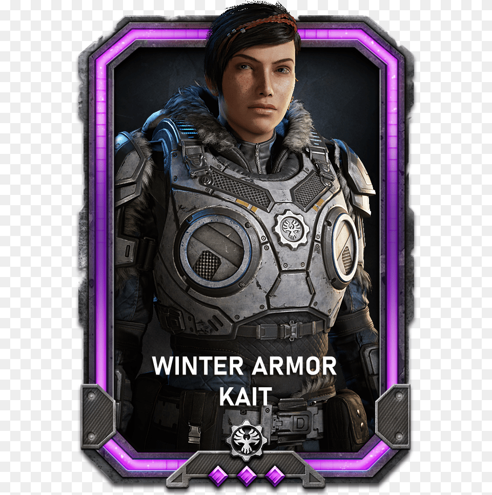 Kait In A Winter Armor Variant Gears 5 Winter Kait, Vest, Clothing, Person, Man Png Image