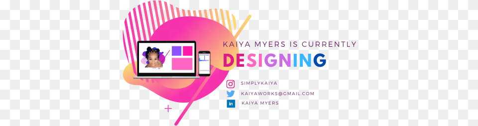 Kaiya Myers Purple Banner, Computer, Electronics, Screen, Computer Hardware Png Image