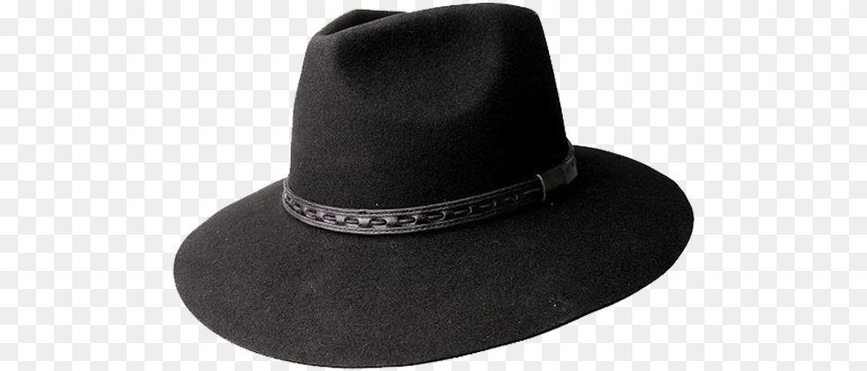Kakadu Taree Hat In Black Wool Felt Stetson Bat Masterson Hat, Clothing, Sun Hat, Cowboy Hat Png