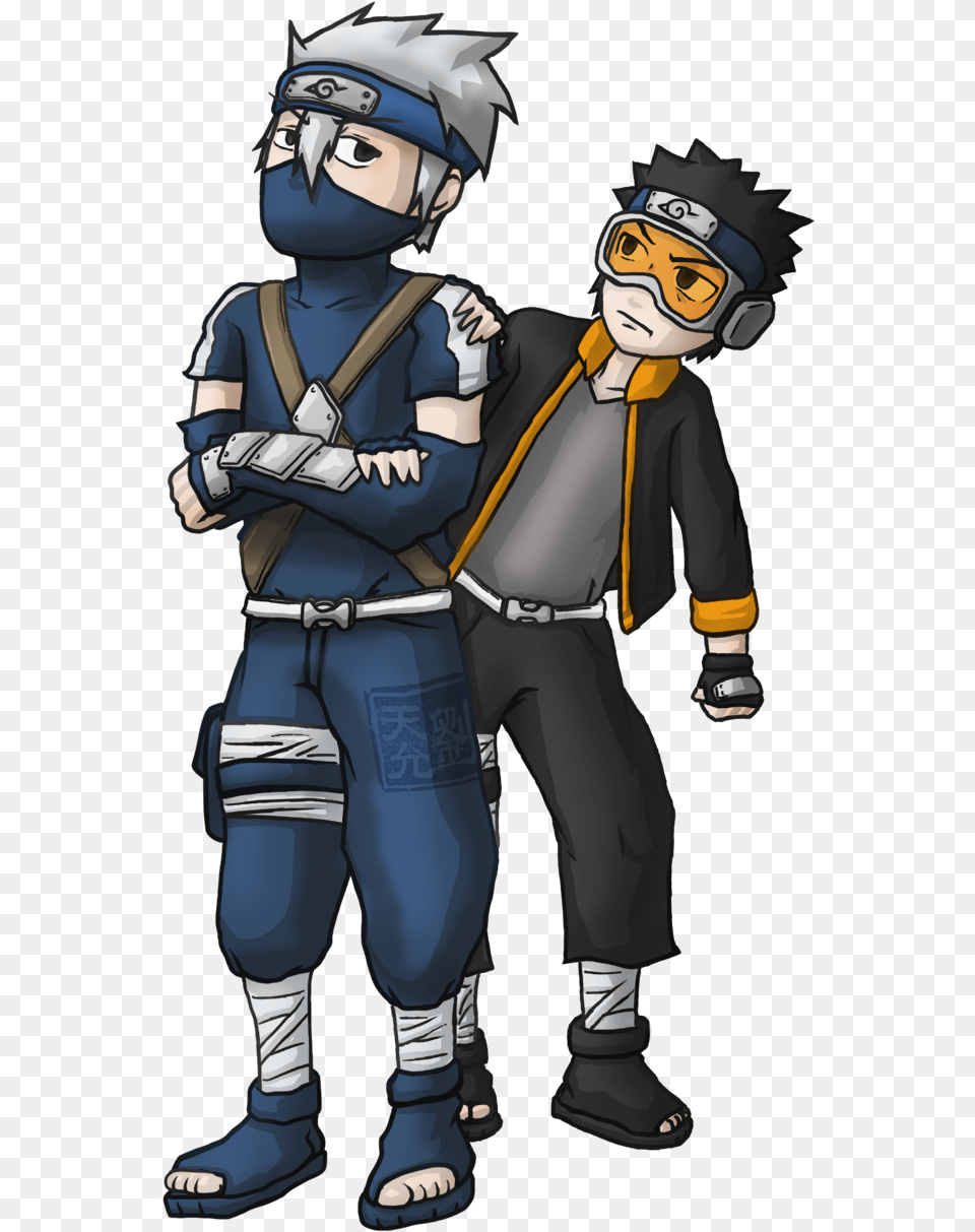 Kakashi And Obito Young, Book, Publication, Comics, Baby Free Transparent Png