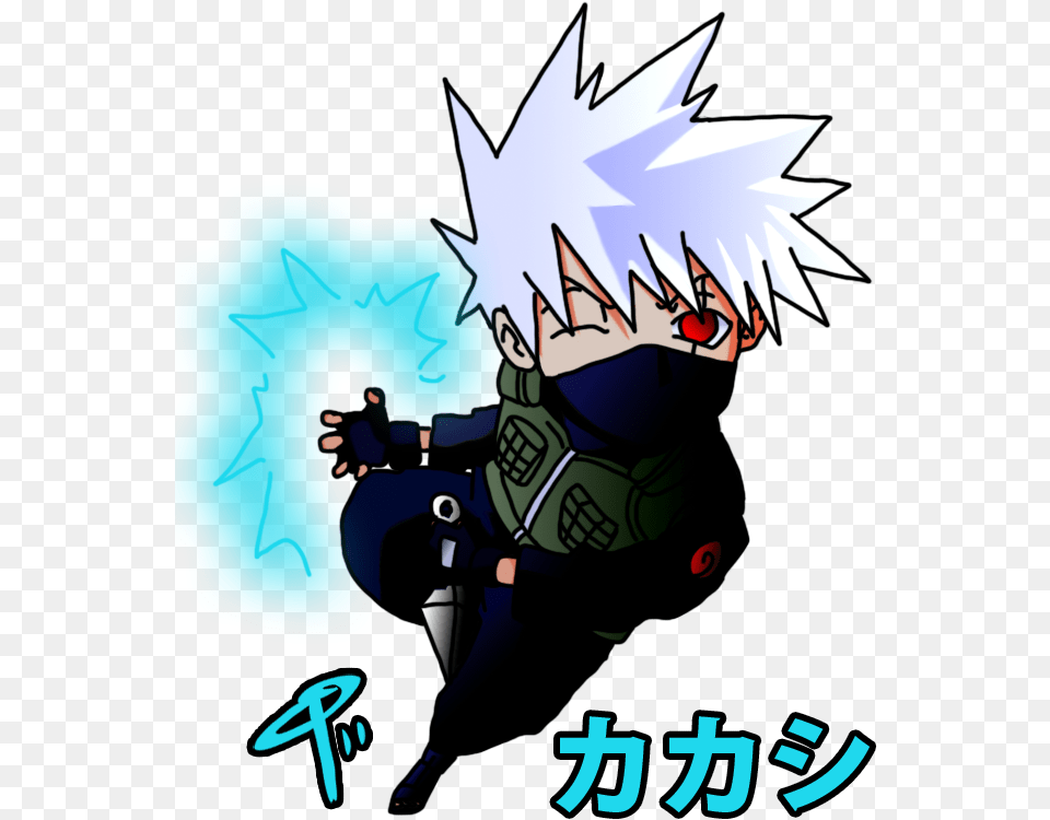 Kakashi Hatake Naruto Uzumaki Chidori Chibi Kakashi Lightning Blade Chibi, Book, Comics, Publication, Baby Png