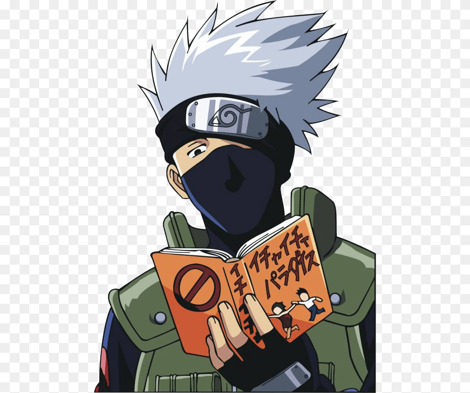 Kakashi Photo Kakashi Reading A Book, Comics, Publication, Baby, Person Free Png