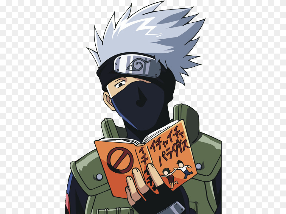 Kakashi Reading A Book, Comics, Publication, Baby, Person Free Png Download