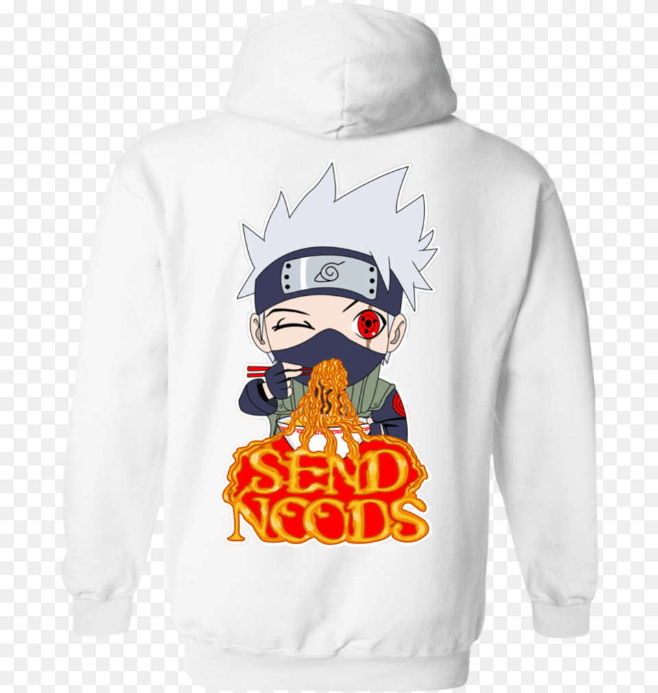 Kakashi Send Noods Pullover Hoodie Back Print Only Daycare Provider Tough Enough To Be A Daycare Provider, Clothing, Knitwear, Sweater, Sweatshirt Png