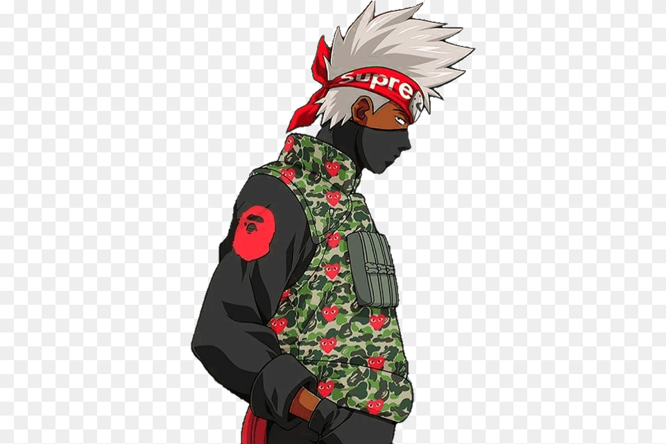 Kakashi Supreme 2yamahacom Anime Bape, Adult, Female, Person, Woman Png Image