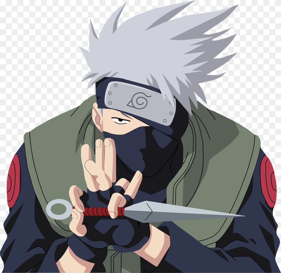 Kakashi Transparent Picture Hq Kakashi, Publication, Book, Comics, Person Free Png Download