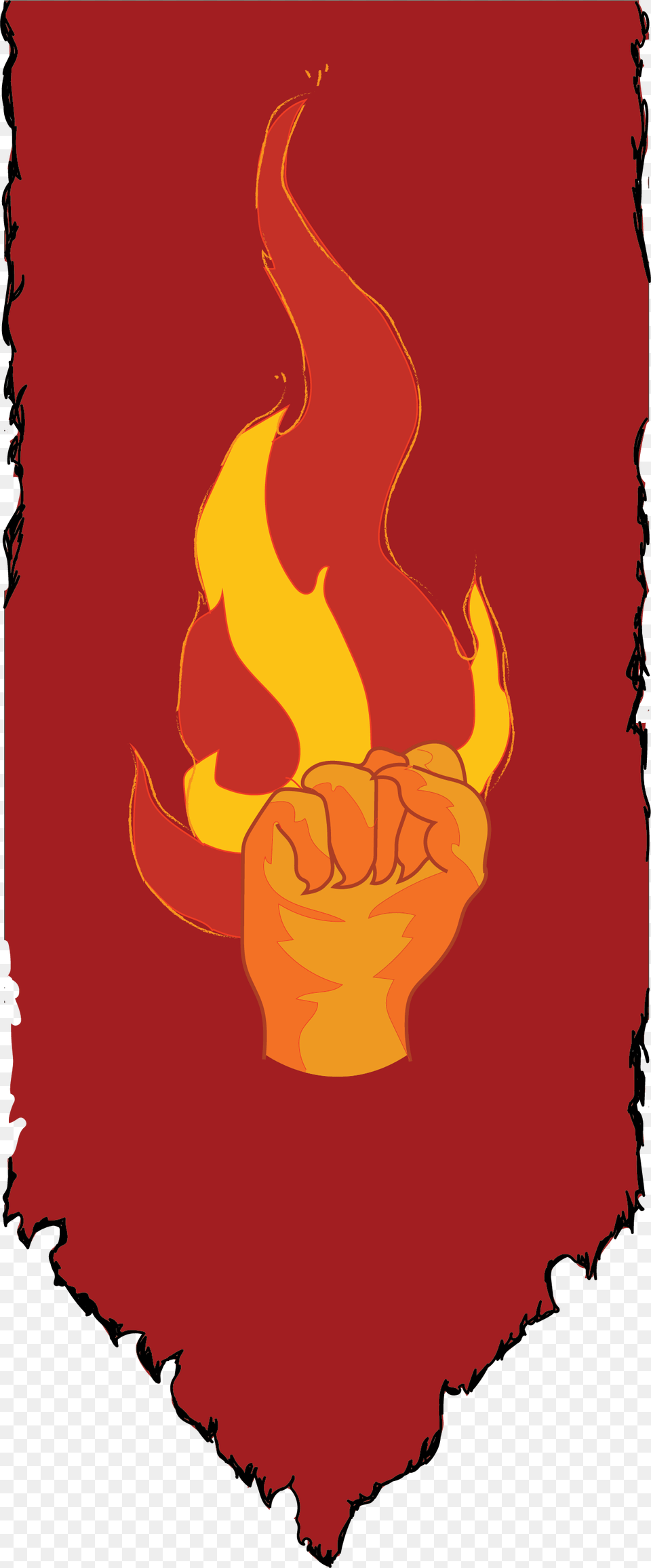 Kal A Nar War Banner Illustration, Fire, Flame, Person Free Transparent Png