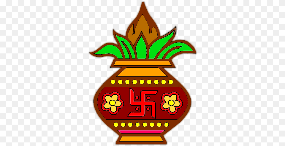 Kalash Indian Wedding And Clipart Kalash, Jar, Pottery, Emblem, Symbol Free Png Download