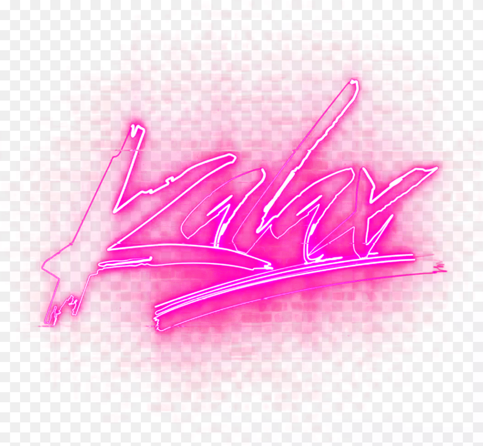 Kalax Neon Logo, Light, Purple, Art, Text Png Image