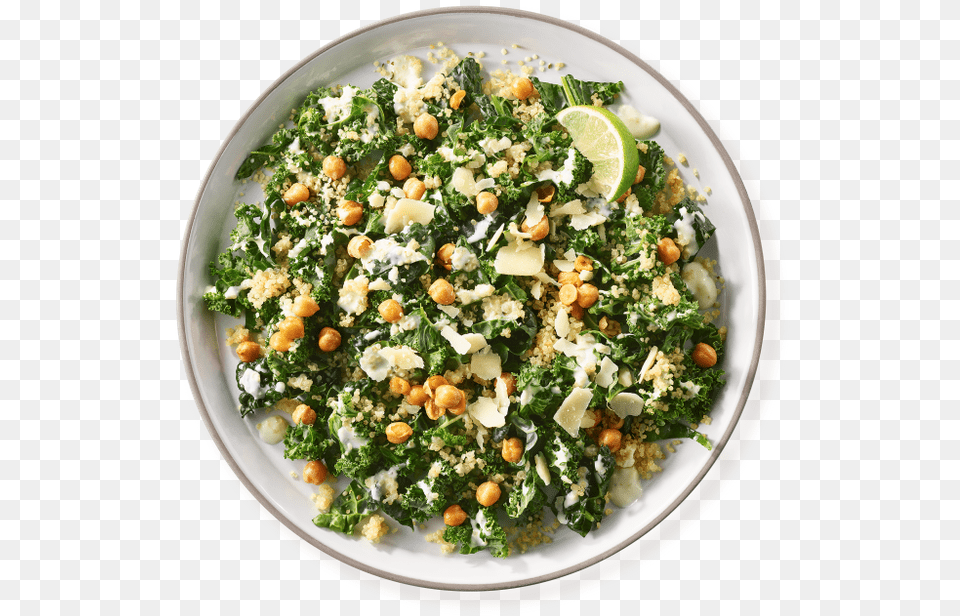 Kale Caesar Salad Kale Caesar Salad Freshii, Plate, Meal, Food, Produce Free Png