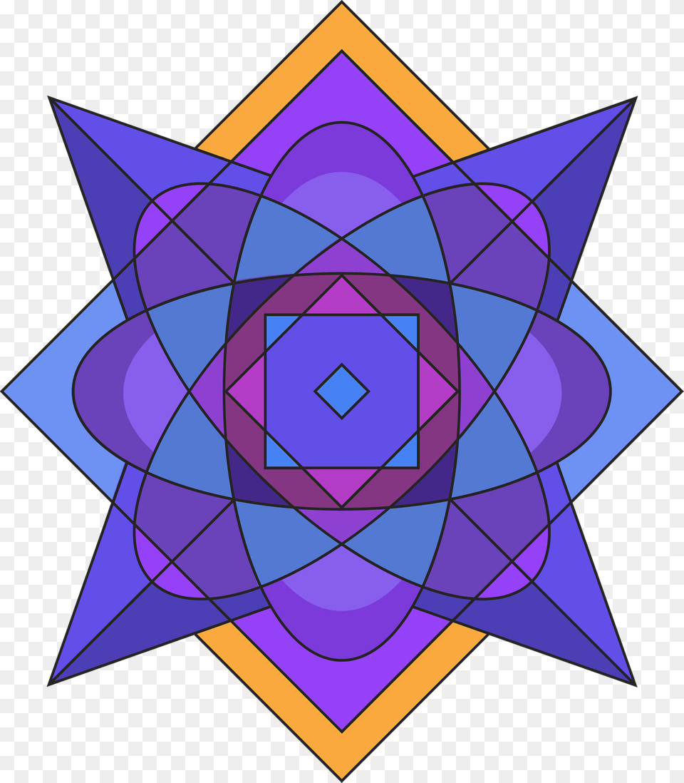 Kaleidoscope Clipart 2021, Pattern, Symbol, Art, Purple Png Image