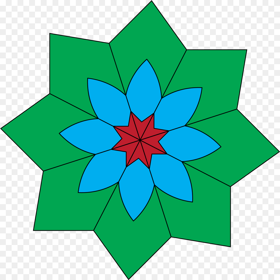 Kaleidoscope Flower Images Vector Clip Geometric Shaped Flowers Pattern, Leaf, Plant, Dahlia, Art Free Png