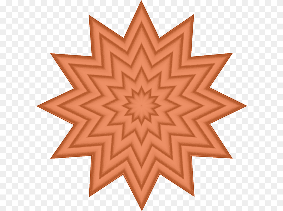 Kaleidoscope Patterns Hd Download Orange Star, Leaf, Plant, Pattern, Cross Png Image