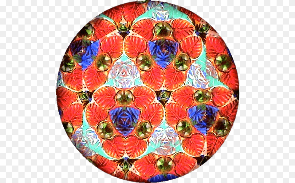 Kaleidoscope Red Leaves Stickpng Circle, Art, Pattern, Accessories, Pottery Png Image