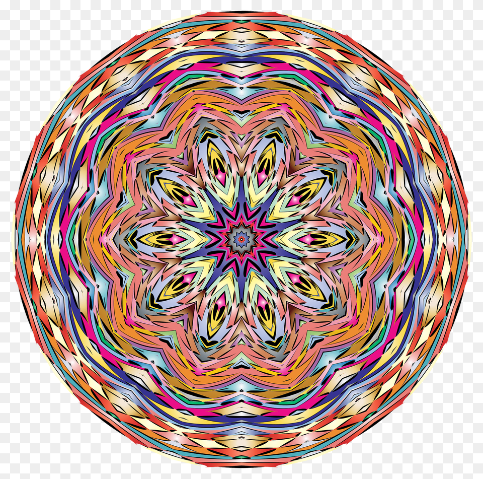 Kaleidoscopic Mandala 6 Clipart, Pattern, Helmet, Art, Face Png Image