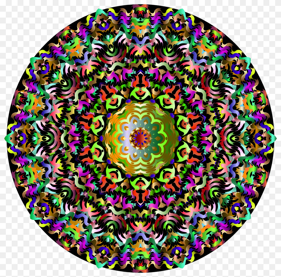 Kaleidoscopic Mandala 7 Clipart, Pattern, Art, Plate, Accessories Png