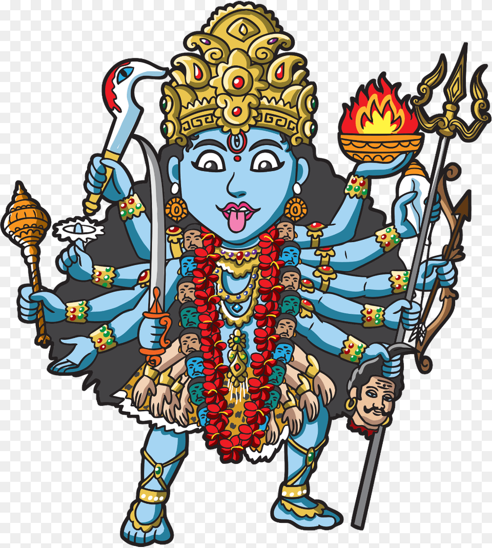 Kali Shiva Hinduism Devi Clip Art, Face, Head, Person, Baby Free Png