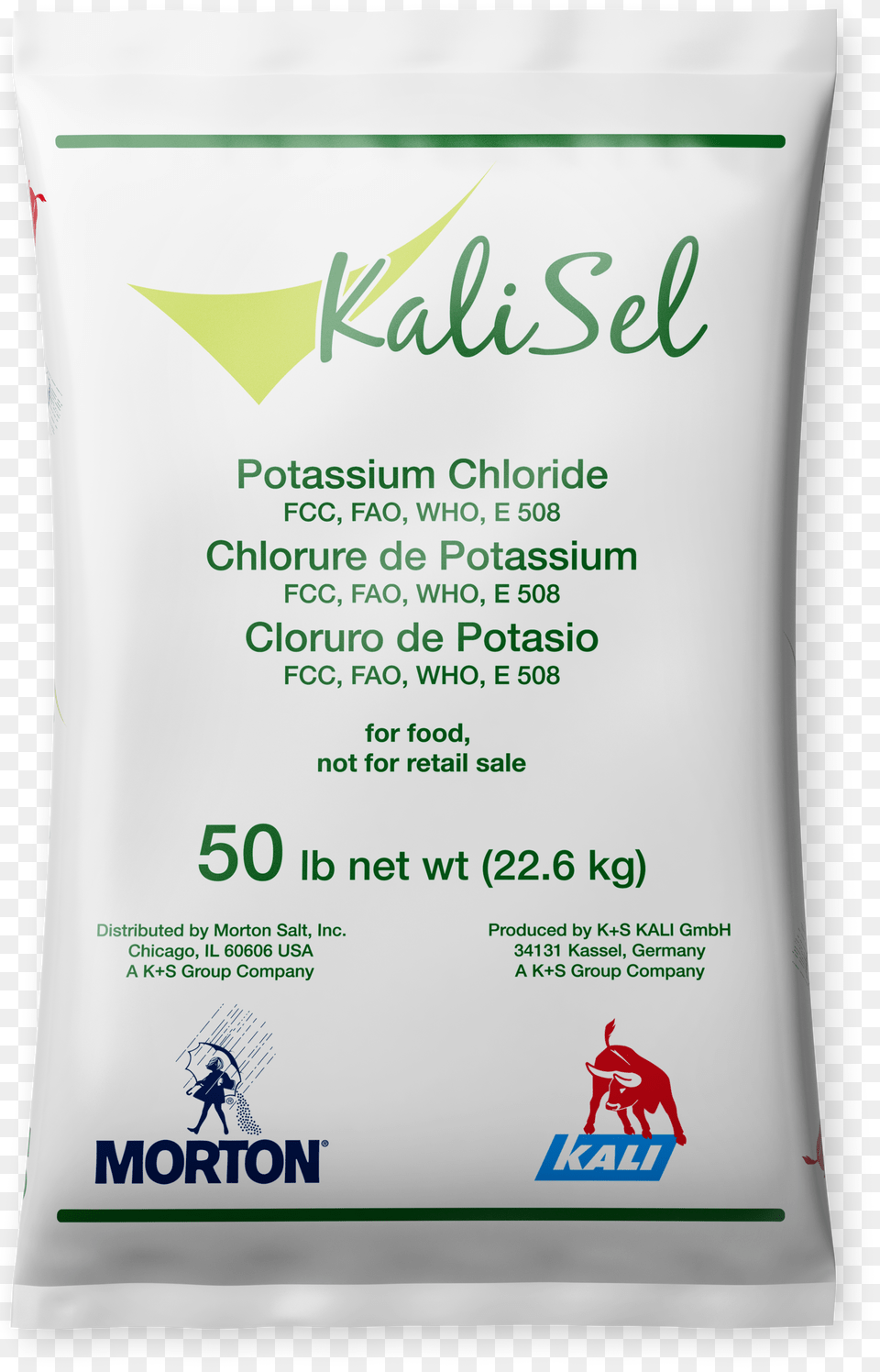 Kalisel Potassium Chloride Morton Salt Morton Salt Potassium Chloride For Industrial Grade Free Png Download