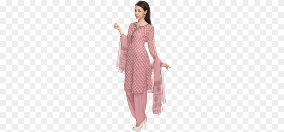 Kameez Womens Printed Suit Shoppers Stop Woman In Salwar Transparent, Adult, Female, Person, Silk Png