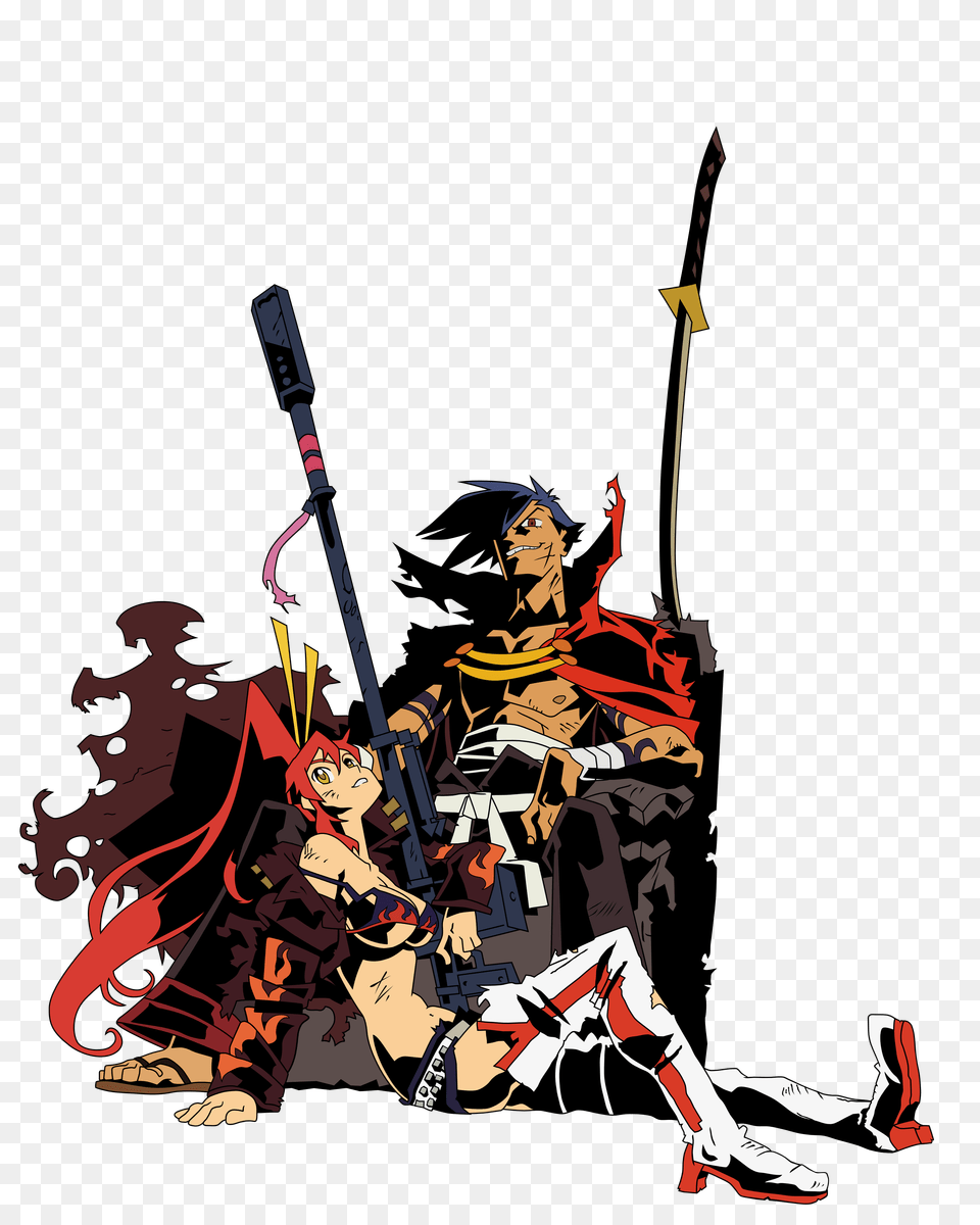 Kamina And Yoko Littner, Book, Comics, Publication, Person Png Image