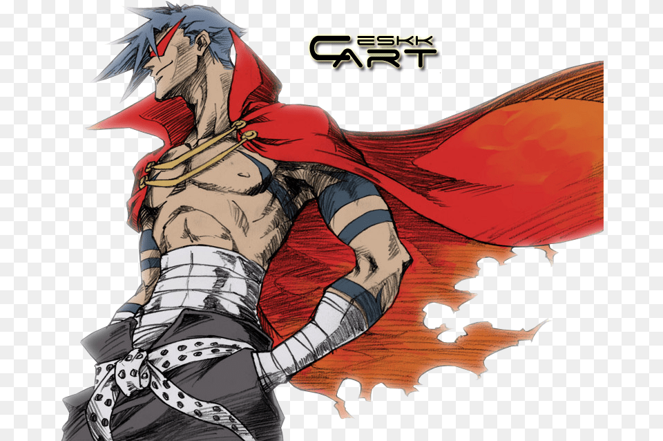 Kamina Gurren Lagann Wallpaper, Book, Comics, Publication, Adult Png