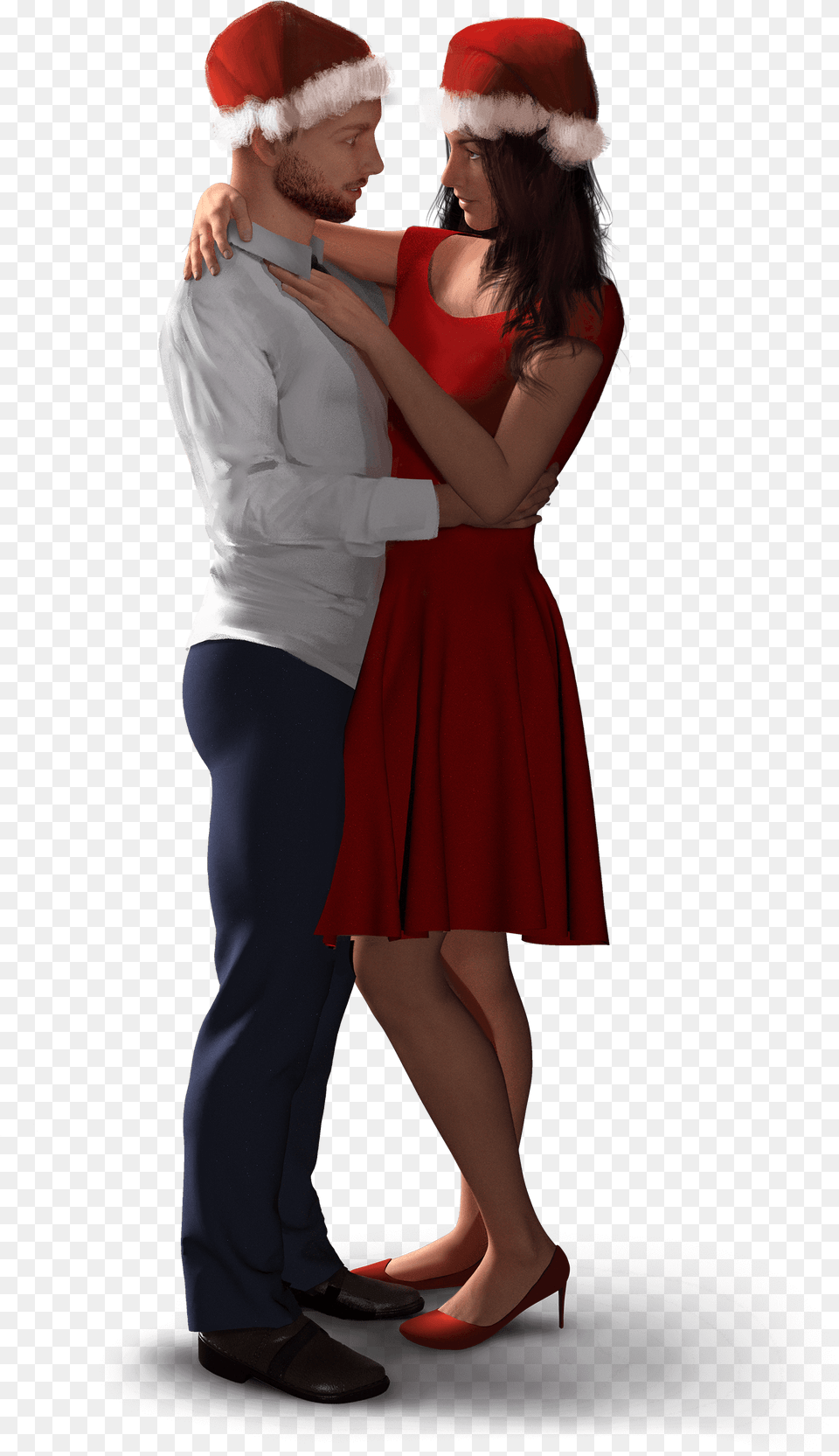 Kamorii Christmas Couple, Clothing, Person, Dancing, Leisure Activities Png Image