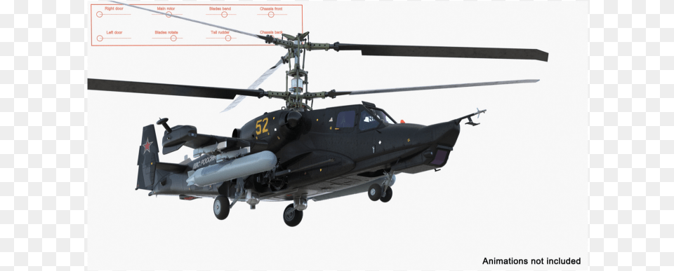 Kamov Ka 52 Or Alligator Russian Attack Helicopter Kamov Ka, Aircraft, Transportation, Vehicle Free Png