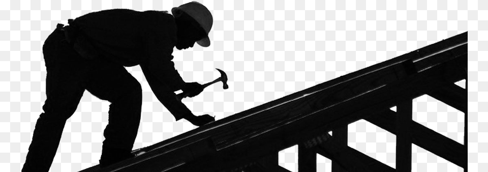 Kampm Properties Southeast Louisiana Residential Roofing Krovopokriva, Silhouette, Handrail, Adult, Person Free Png Download
