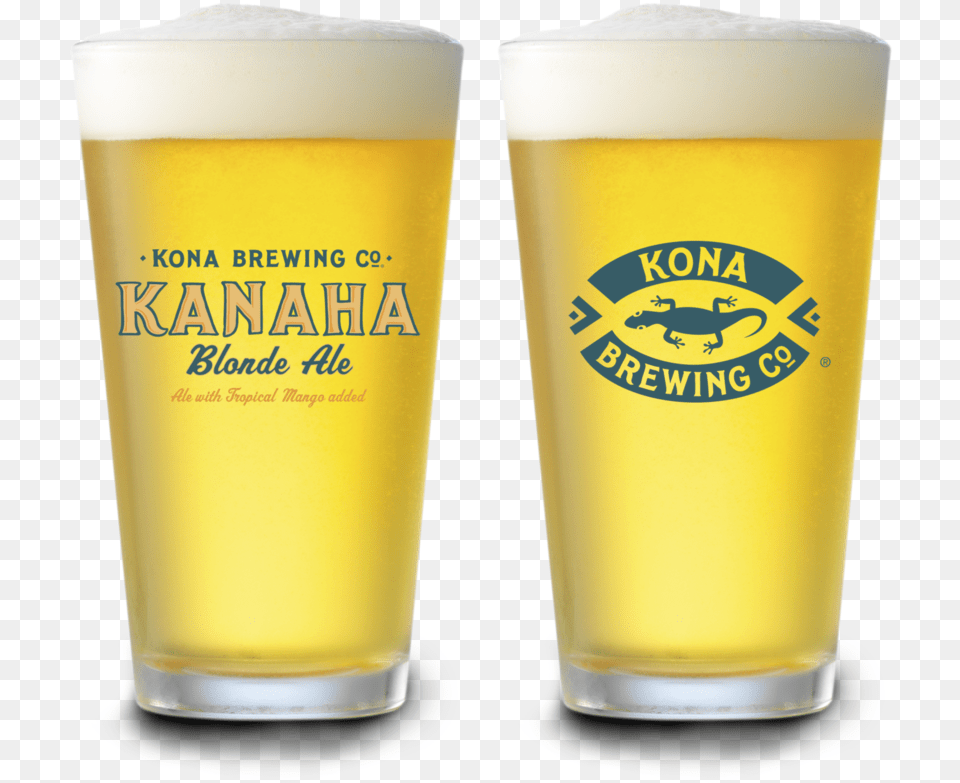 Kanaha Pint Glass Kona Brewing Glasses, Alcohol, Beer, Beer Glass, Beverage Free Png Download