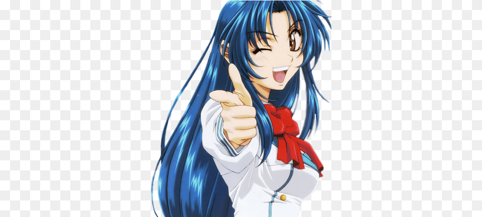 Kaname Chidori From Full Metal Panic Pointing At You Kaname Chidori, Book, Comics, Publication, Adult Png Image