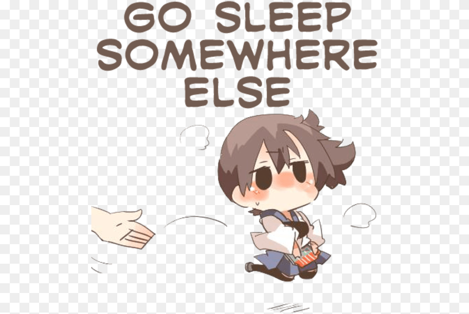 Kancolle Sleep Kagaposting Go Sleep Somewhere Else, Book, Comics, Publication, Baby Free Png Download