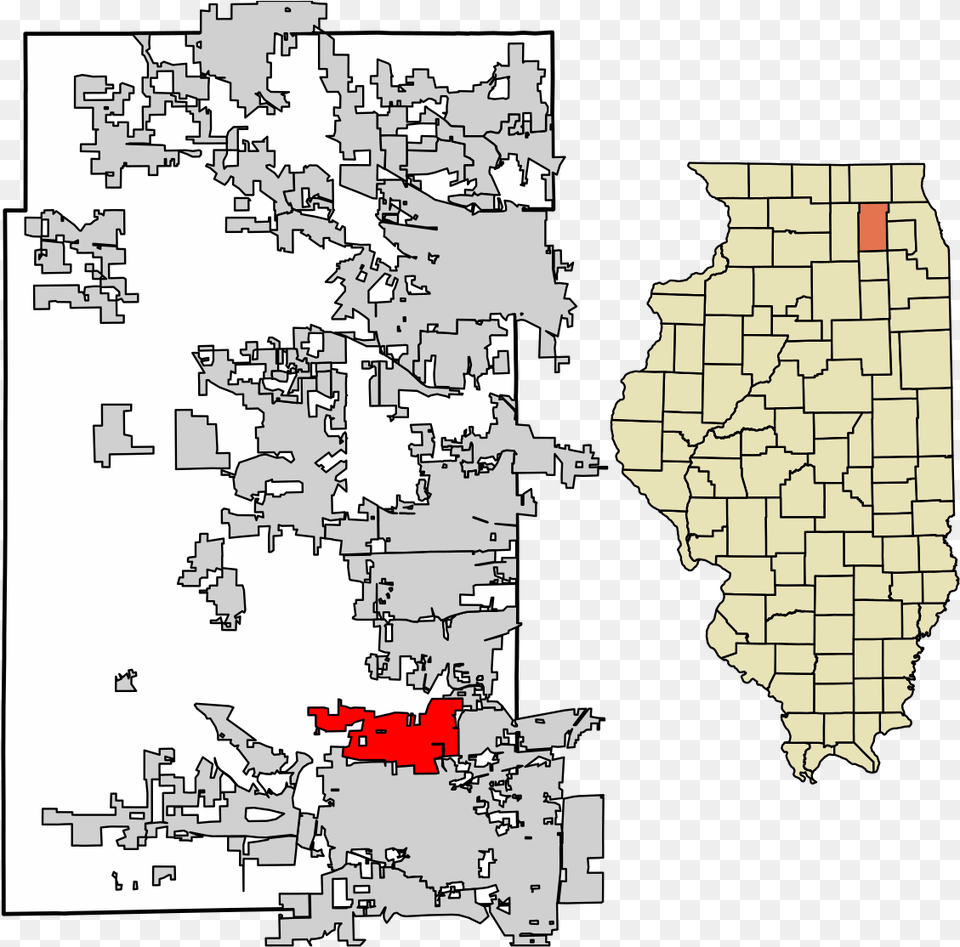 Kane County Illinois Incorporated And Unincorporated County Illinois, Chart, Plot, Map, Atlas Free Png