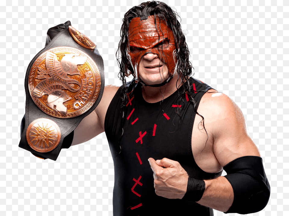 Kane Holding Tag Team Championship Awl1032 Kane Tag Team Champion, Finger, Body Part, Person, Hand Png Image