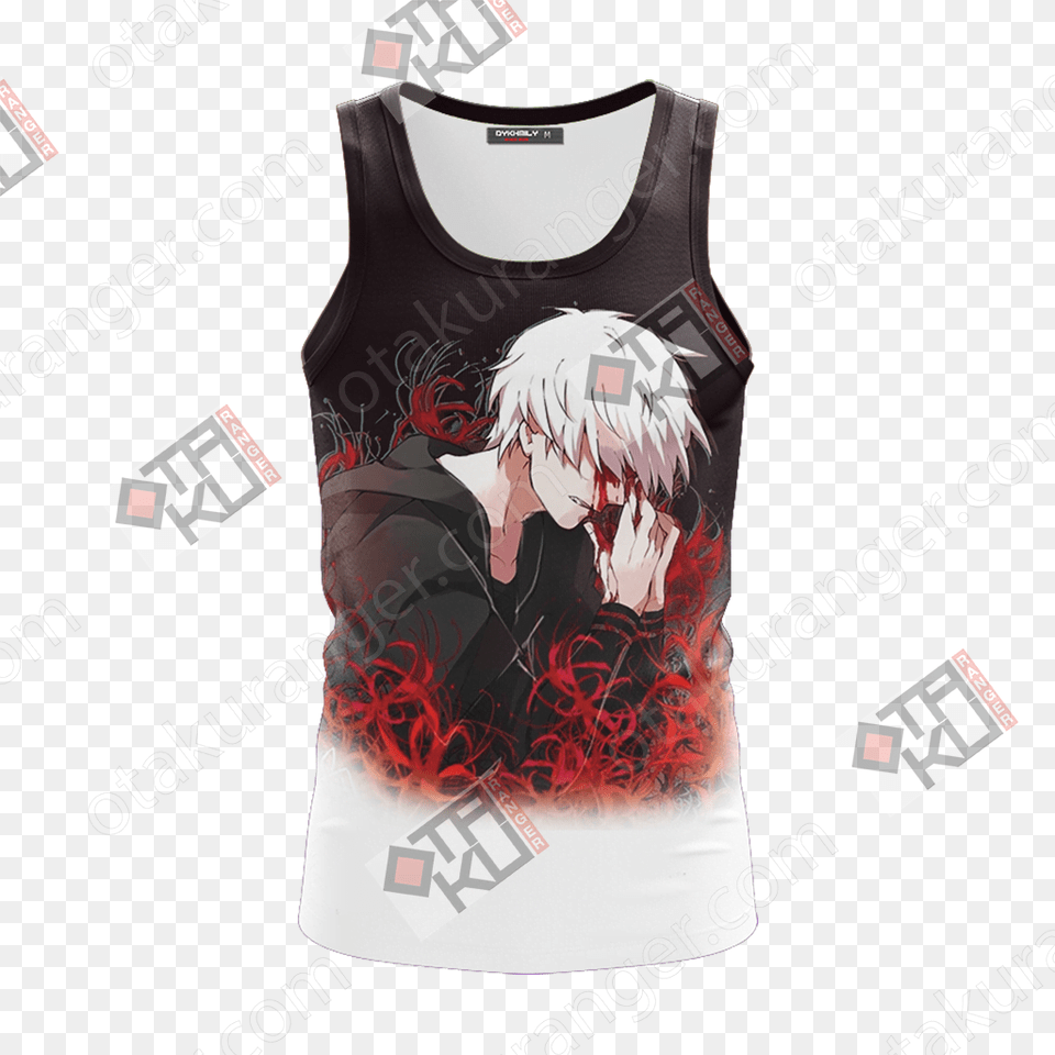 Kaneki Ken New Version Unisex 3d Tank Top Hoodie, Clothing, Vest, Tank Top, Adult Png