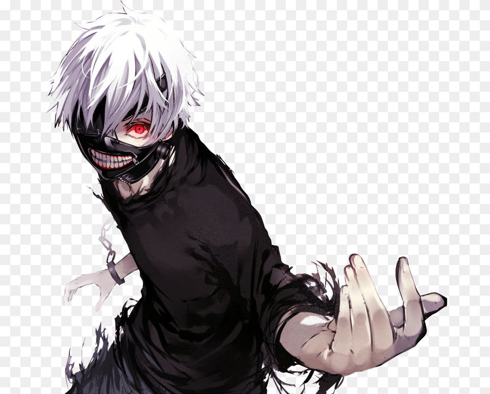 Kaneki Ken Tokyo Ghoul Render By Azizkeybackspace D7nb4a0 Anime Ghoul, Adult, Person, Man, Male Free Png Download