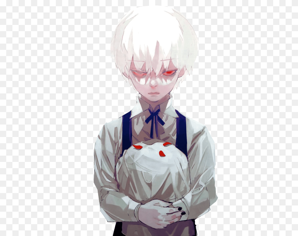 Kaneki Tokyo Ghoul 3 Anime Kid White Hair, Adult, Male, Man, Person Free Transparent Png