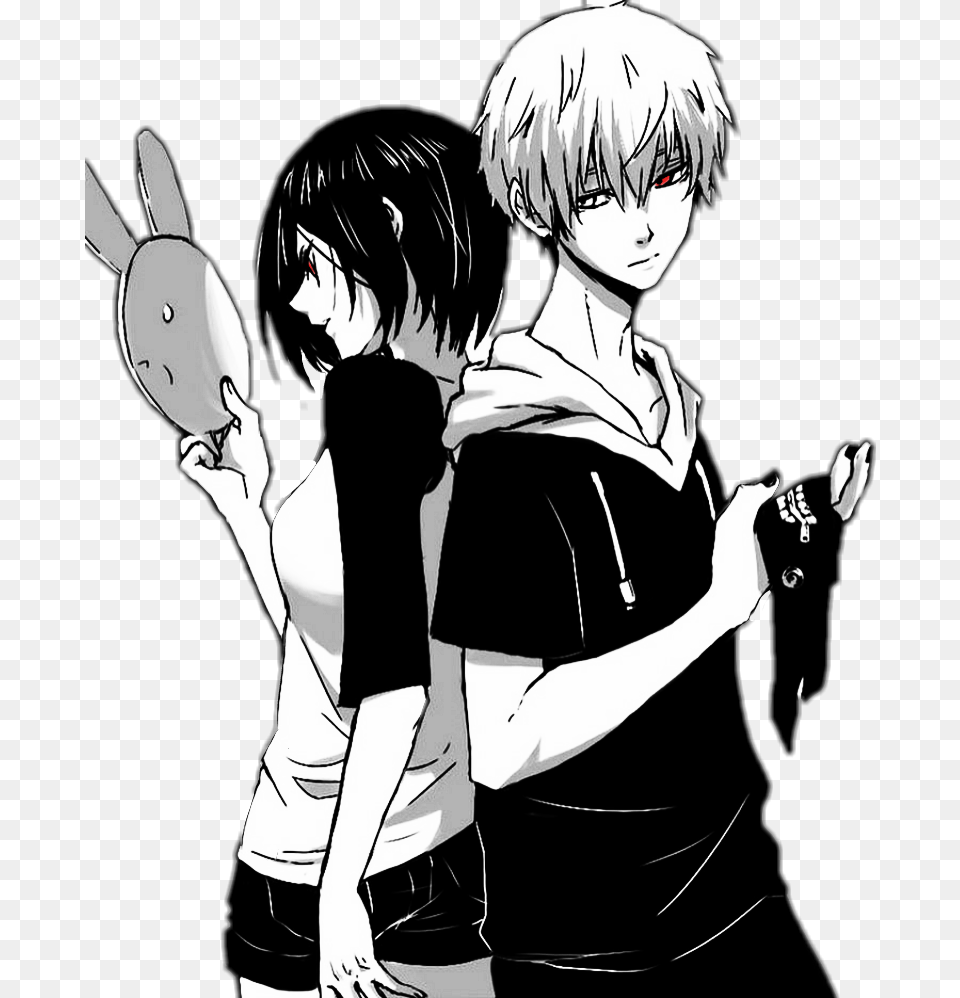 Kaneki Tokyoghoul Kanekiken Blackred Anime Touka Kirishima Touka And Kaneki Ken, Book, Publication, Comics, Manga Free Png