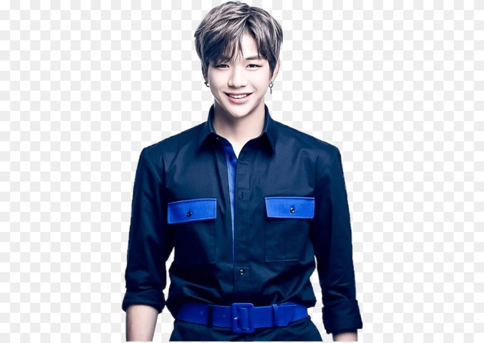 Kang Daniel Kang Daniel With Transparent Background, Smile, Sleeve, Shirt, Person Free Png Download