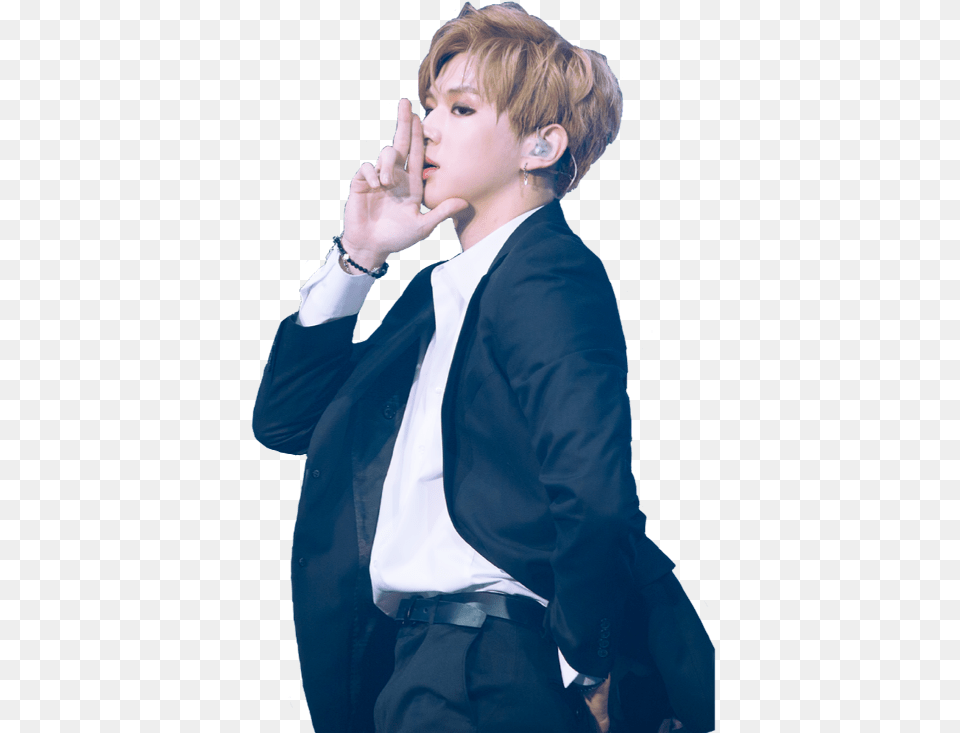 Kang Daniel Sorry Sorry, Jacket, Person, Suit, Hand Free Transparent Png