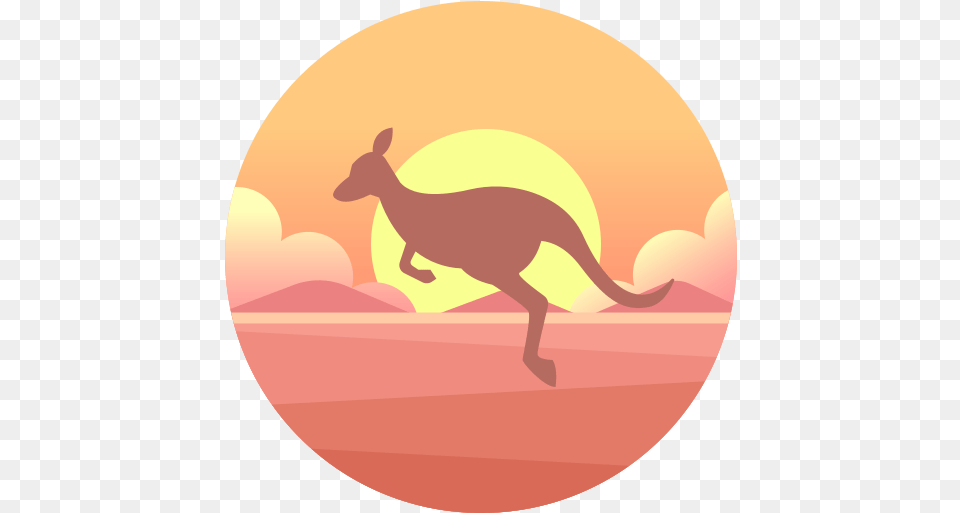 Kangaroo Animals Icons Kangaroo Australia Icon, Animal, Mammal Png