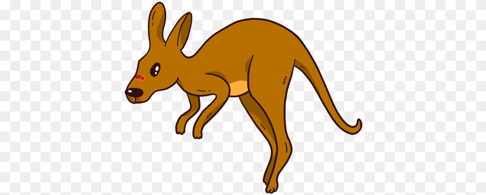 Kangaroo Baby Ear Tail Leg Cartoon Kangaroo Transparent Background, Animal, Mammal, Aardvark, Wildlife Free Png Download