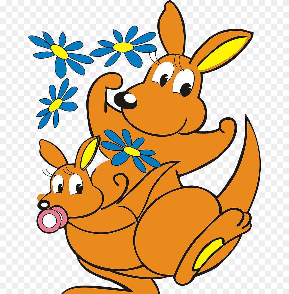 Kangaroo Cartoon Clip Art, Animal Png